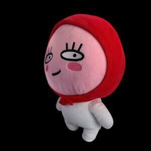 Kakao Friends Apeach Plush Doll Pink Red Hood Soft Stuffed Toy